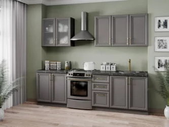 Шкаф кухонный 800 Джелатто ЛД 241.360.000.148 Черный Оникс серый