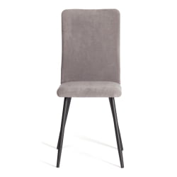 Стул обеденный Ла Роуссе (2 шт. в упаковке) Ла Роуссе (2 шт. в упаковке) НЕВ, велюр, серый/черный, 29, 45х55х93 см / La Rousse La Rousse NEW,