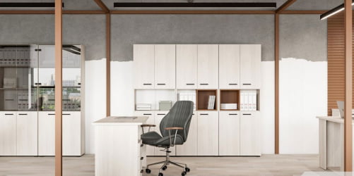 Шкаф для документов дополнительный LEMO L-562 Сосна Скандинавия