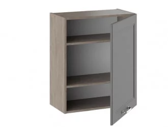 Шкаф навесной Одри В_72-60_1ДР Дуб Сонома трюфель/Серый шелк