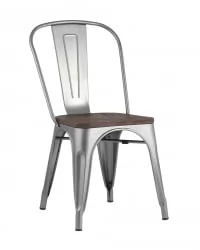 Стул Tolix Wood 850 Серебристый