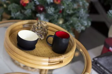 Поднос круглый 21/03 натуральный