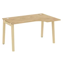 Стол эргономичный правый ONIX WOOD OW.SA-2(R) Тиквуд Светлый/Светлый