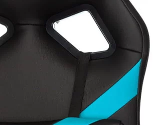 Геймерское кресло Бюрократ ЗОМБИЕ ДРИВЕР Черный-голубой / ZOMBIE DRIVER