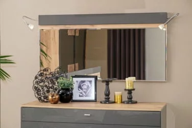 Зеркало настенное 1200 Фиджи ЛД 659.090.000 Дуб Золотой Антрацит