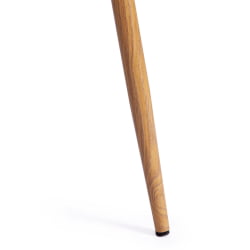 Стул BREEZE (mod. 4724) металл/вельвет, 44х48х87см, серо-бежевый/натуральное дерево