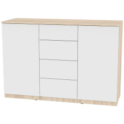 Комод K-93x135x45-1-PO(ДСС-Белый)