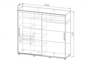 Шкаф-купе Комфорт-12 Венге