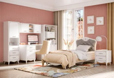 Тумбочка для детской Элис ЛД 532.020.000 Белая