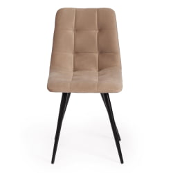 Стул CHILLY (mod. 7095-1) ткань/металл, 45x53х88 см, высота до сиденья 50 см, бежевый barkhat 5/черный