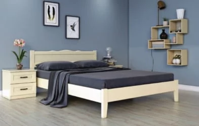 Кровать из массива Карина-7 200х90 Белый античный