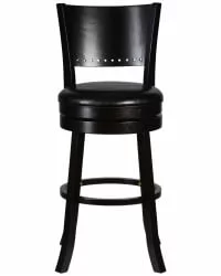 Вращающийся полубарный стул DOBRIN TONY COUNTER Капучино-черный