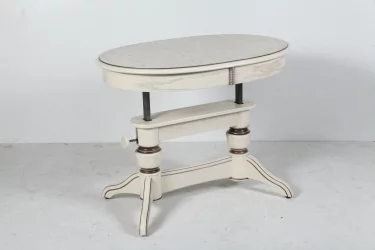 Стол-трансформер Лира-5 (1м) тон 2 с коричневой патиной