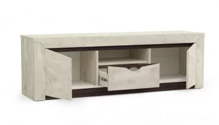 Тумба под ТВ Лючия 33.17 Бетон пайн белый Венге