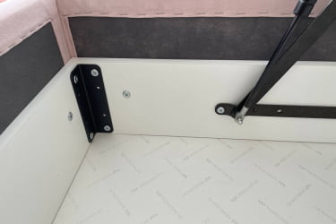 Односпальная кровать с подъемным механизмом Альба (Софа) КМ.S-16 нежно-розовый (велюр)