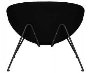 Кресло дизайнерское DOBRIN EMILY (черный ткань AF9, черное основание)