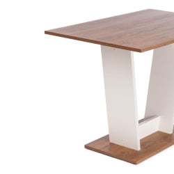 Стол обеденный TIBI L нераздвижной ЛДСП (18 мм), 68,6 х 110 х 75 см, Дуб Канзас/Пепел