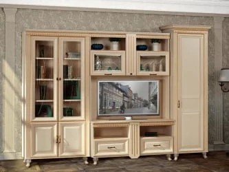 Тумба для обуви Марлен 502 Кремовый белый Патина