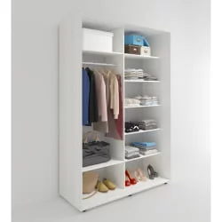 Шкаф-купе 2-х дверный Акцент-Лайт 3 1000х600 Выбеленное дерево