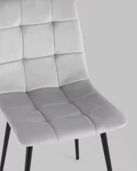 Стул Одди велюр Светло-серый