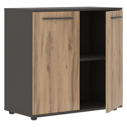Шкаф с глухими малыми дверьми EDIS ELCS 85.1 Дуб Денвер светлый Мокко Мокко