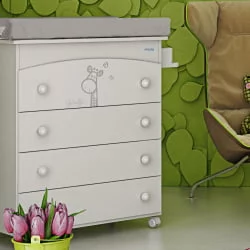 Комод в детскую Micuna Sabana B-970 White Stars Grey