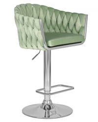Стул барный DOBRIN MARCEL (пудрово-мятный велюр (MJ9-87)) 2 шт