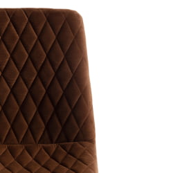 Стул CHILLY X (mod. 7096-1) ткань/металл, 45x53х88 см, высота до сиденья 50 см, коричневый barkhat 12/черный