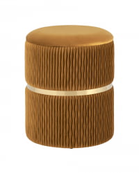 Пуф Джесси с ящиком велюр Горчичный