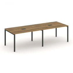 Стол переговорный (2 столешницы) CONCEPT CN.PRG-023 Сандал Янтарный Антрацит