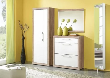 Распашной шкаф в гостиную Lupo Белый