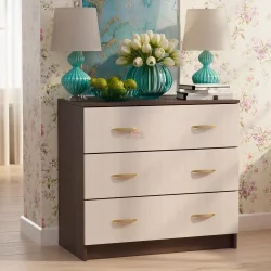 Комод в спальню Анкор темный/Анкор светлый