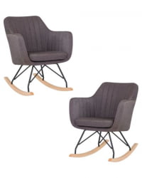 Кресло DOBRIN KIARA (серая ткань (LAR-106D-26)) 2 шт