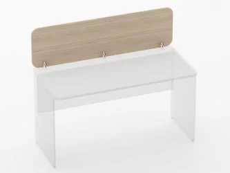 Экран разделительный прямой Glassy 5.14.14 Бук светлый