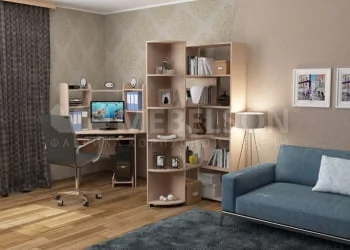 Стеллаж 2 Дуб Млечный