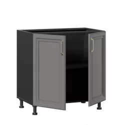 Тумба кухонная 800 Джелатто ЛД 241.060.000.132 Черный Оникс серый