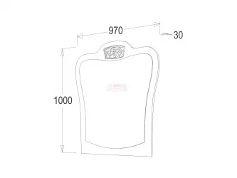 Зеркало навесное 
