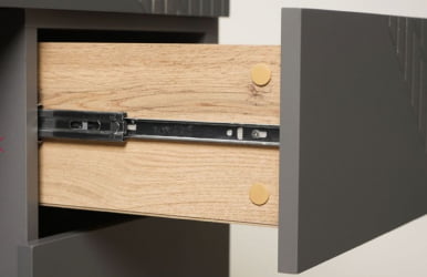 Туалетный столик (лев/прав) Монако 902.06 Дуб Вотан Оникс Графит