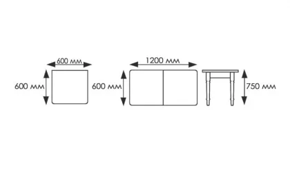 Раздвижной стол Ломберный ЛДСП Ноги орех ЛДСП орех