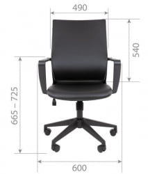 Кресло руководителя Chairman 545 БП экокожа Коричневый