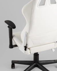 Кресло геймерское с подсветкой ТопЧаирс ГММ-080 белый на черной базе / TopChairs GMM-080