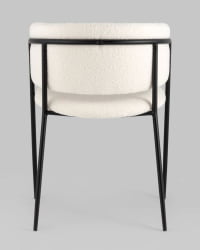 Стул Нэлли ткань букле Белый