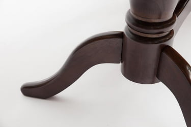 Раздвижной овальный стол Eva (EV-T4EX) дерево гевея/мдф, 120+39х80х75см, Tobacco