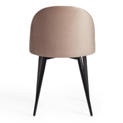 Стул MONRO (mod. 710) ткань/металл, 56х51х80 см, высота до сиденья 47 см, бежевый barkhat 5/черный