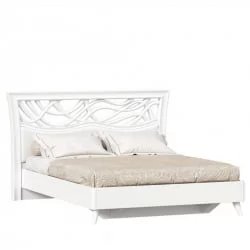 Кровать двуспальная 1600 Джулия ЛД 695.060.000.001 Белая