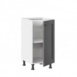 Тумба кухонная 400 Амели-3 ЛД 299.020.000.003 Белый Оникс серый