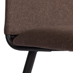 Стул со спинкой La Rousse NEW, ткань рогожка, коричневый/черный, 3М7-147, 45x55x93 см