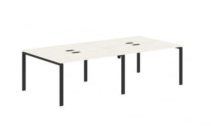 Бенч-система 4-местная EDIS EUWST 2713 Ясень Траун Черный