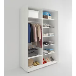 Шкаф-купе 2-х дверный Акцент-Лайт Д 1000х600 Выбеленное дерево