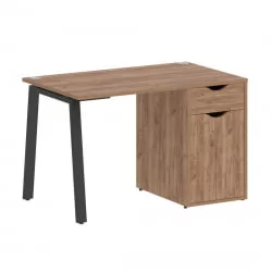Стол письменный ХОМЕ ОФФИCЕ ВР.СП-3-118.1.А Дуб Табак/Антрацит металл / HOME OFFICE VR.SP-3-118.1.A